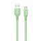 Кабель ColorWay USB - USB Type-C (M/M), soft silicone, 2.4 А, 1 м, Green (CW-CBUC042-GR)