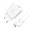 Зарядний пристрій SkyDolphin SC30T (2USB, 2.1A) White (SDMZP-000113) + кабель Type-C