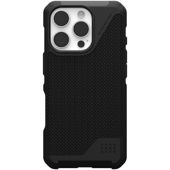 Чохол-накладка Urban Armor Gear Magsafe для Apple iPhone 16 Pro Metropolis LT Kevlar Black (114452113940)