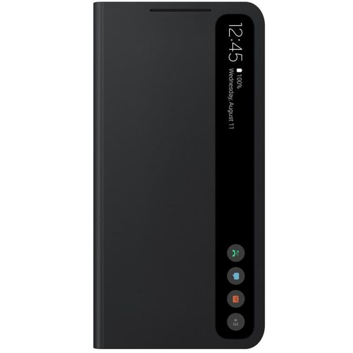 Чохол-книжка Samsung Smart Clear View Cover для Samsung Galaxy S21 FE SM-G990 Dark Gray (EF-ZG990CBEGRU)