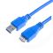 Кабель Prologix для зовнішніх жорстких дисків USB-A 3.0 для USB Micro-B 0,5 м, 5 Гбіт/с, синій (PR-USB-P-12-30-05m)