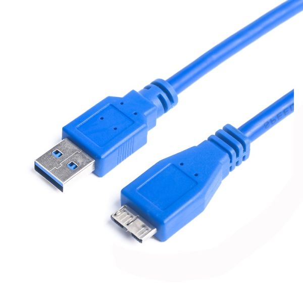 Кабель Prologix для зовнішніх жорстких дисків USB-A 3.0 для USB Micro-B 1,8 м, 5 Гбіт/с, синій (PR-USB-P-12-30-18m)