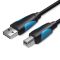 Кабель для принтера Vention USB - USB Type-B (M/M), 1 м, Black (VAS-A16-B100)