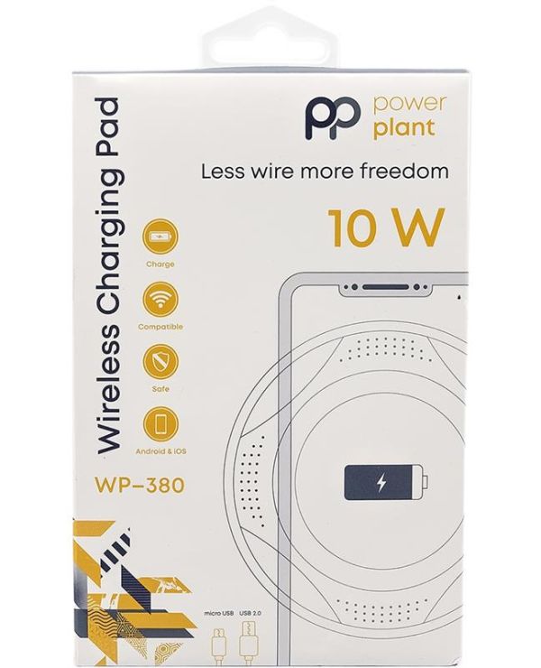 Бездротовий зарядний пристрій PowerPlant WP-380 (SC230143)
