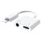 Адаптер Remax RL-LA07 Concise 2-in-1 Lightning - Lightning + 3.5 мм (M/F), White (6972174150536)