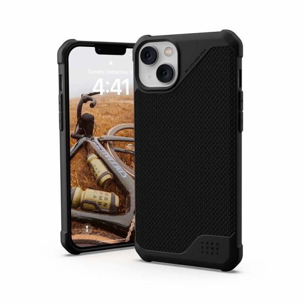 Чохол-накладка Urban Armor Gear Metropolis LT Magsafe для Apple iPhone 14 Plus/15 Plus Kevlar Black (114049113940)