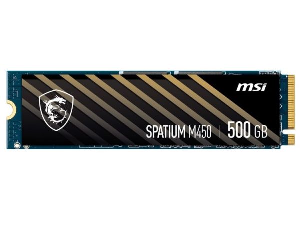Накопичувач SSD  500GB MSI Spatium M450 V1 M.2 2280 PCIe 4.0 x4 NVMe 3D NAND TLC (S78-440K380-P83)