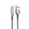Кабель Remax RC-123i Gonyu USB - Lightning (M/M), 2.4 A, 1 м, Silver (6972174151939)