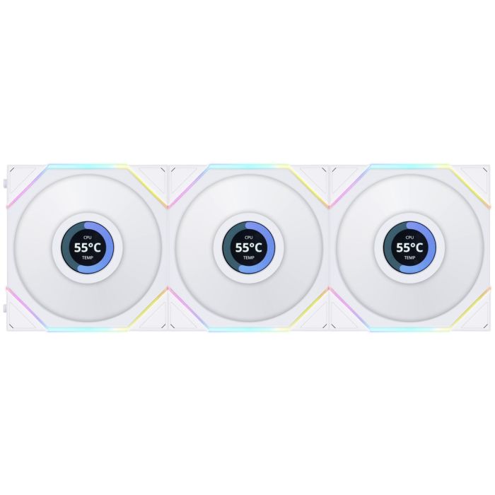 Вентилятор Lian Li TLLCD 120-3, White Cooler (G99.12TLLCD3W.00)