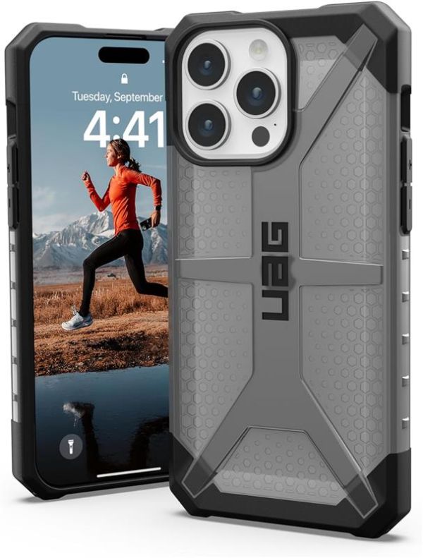 Чохол-накладка Urban Armor Gear Plasma для Apple iPhone 15 Pro Max Ash (114304113131)
