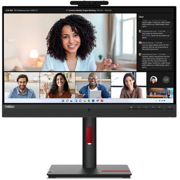 Монiтор Lenovo 23.8" T24mv-30 (63D7UAT3UA) IPS Black
