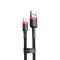 Кабель Baseus Cafule USB - Lightning (M/M), 2.4A, 1 м Black (6953156274976)
