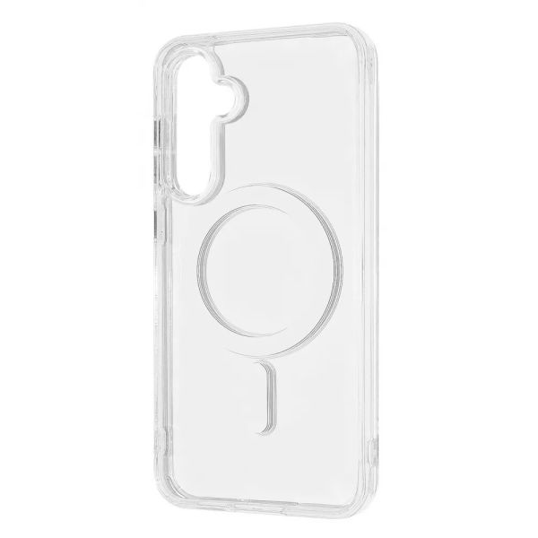 Чохол-накладка Wave Clear Case (PC+TPU) with Magnetic Ring для Samsung Galaxy S24 SM-S921 Transparent