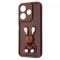 Чохол-накладка Pretty Things Case для Xiaomi Redmi 13 4G/Poco M6 4G/Note 13R Brown/Rabbit