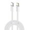 Кабель ColorWay USB Type-C - Lightning (M/M), (braided cotton) (PD Fast Charging 27W), 2 м, Gray (CW-CBPDCL068-GR)