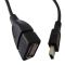 Кабель Atcom USB - mini USB V 2.0 (F/M), 0.8 м, чорний (12821)