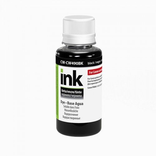 Чорнило ColorWay Canon PIXMA G1400/G2400/G3400 (ColorWay-CP490BK01) Black Pigment, 100мл