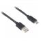 Кабель Cablexpert USB - USB Type-C V 2.0 (M/M), 1 м, чорний (CCP-USB2-AMCM-1M)