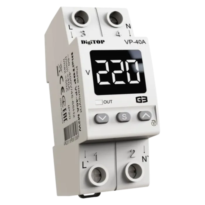 DigiTOP VP-40A M2W Реле напруги