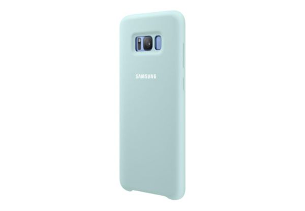 Чохол-накладка Samsung Silicone Cover для Samsung Galaxy S8 G950 Blue (EF-PG950TLEGRU)