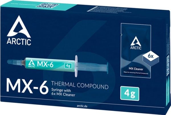 Термопаста Arctic MX-6 4 г + 6x MX Cleaner (ACTCP00084A)