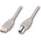 Кабель Atcom USB - USB Type-B V 2.0 (M/M), 0.8 м, Ferrite, білий (6152) пакет
