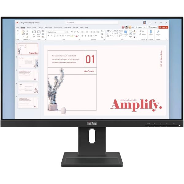 Монітор Lenovo 23.8" ThinkVision E24-40 (64BAMAT1UA) IPS Black 100Hz