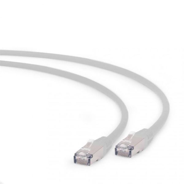 Патч-корд S/FTP Cablexpert (PP6A-LSZHCU-0.25M) литий, 50u "штекер із засувкою, 0.25м, сірий