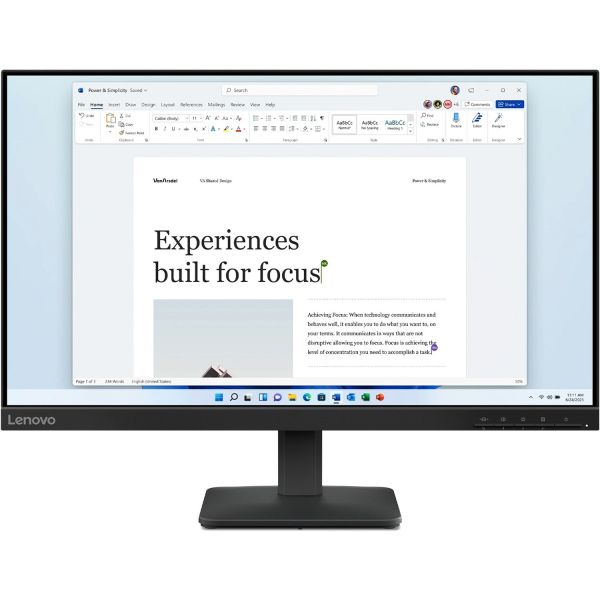 Монітор Lenovo 23.8" Lenovo L24-4e (68C2KAC1UA) IPS Black 100Hz