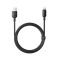 Кабель Baseus Silky USB - USB Type-C (M/M), 100W, 1 м Black (6932172668747)