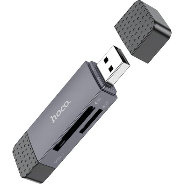 Картрідер Hoco HB45 Spirit 2-in-1 USB/USB Type-C 2.0 Black (6942007620512)