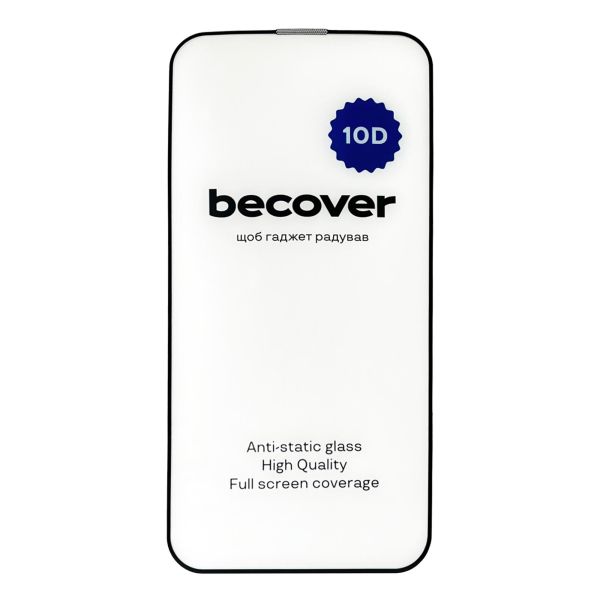 Захисне скло BeCover для Apple iPhone 13 Pro 10D Black (711514)