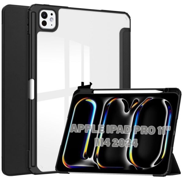 Чохол-книжка BeCover Soft Edge TPU з кріпленням Apple Pencil для Apple iPad Pro 11" M4 2024 Black (711714)