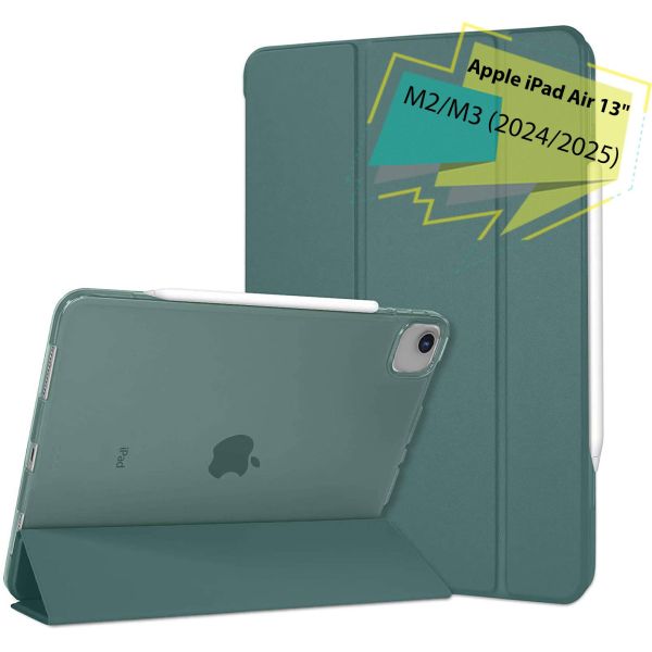 Чохол-книжка BeCover Tri Fold Hard для Apple iPad Air 13" M2 2024 Dark Green (711723)