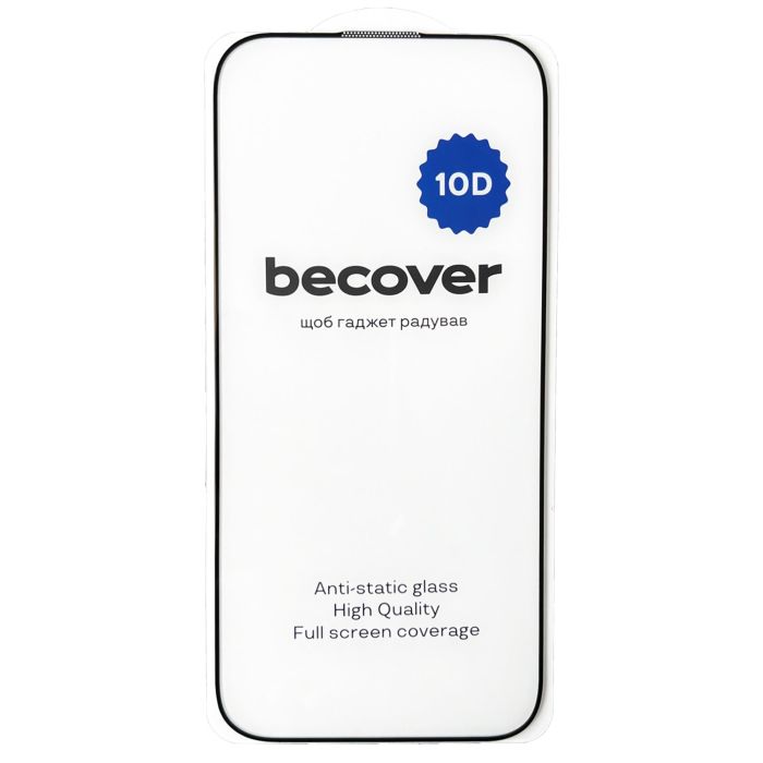 Захисне скло BeCover для Apple iPhone 16 Pro 10D Black (712323)