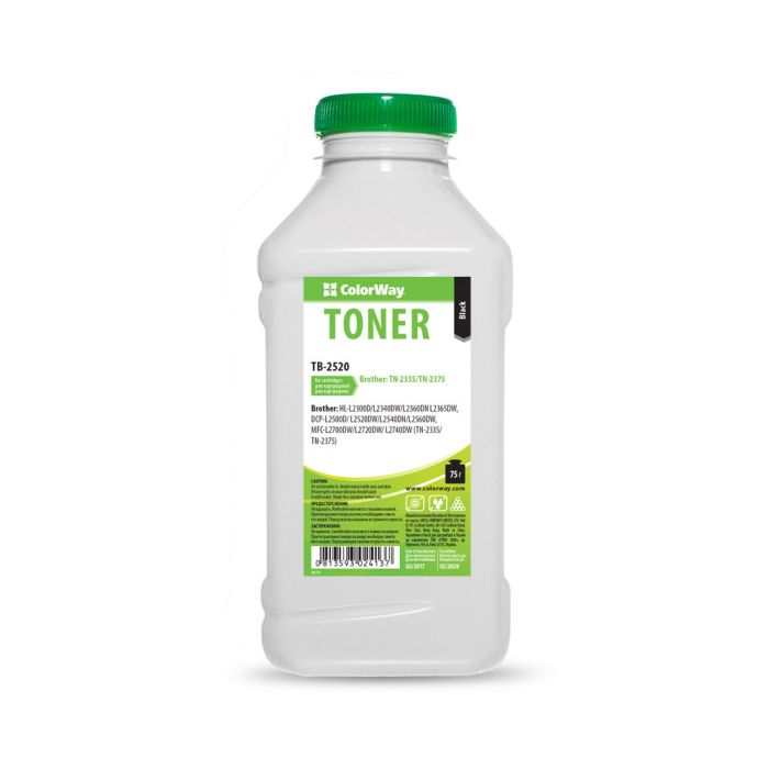 Тонер ColorWay (TB-2520) BROTHER HL L2520/L2740, 75 г