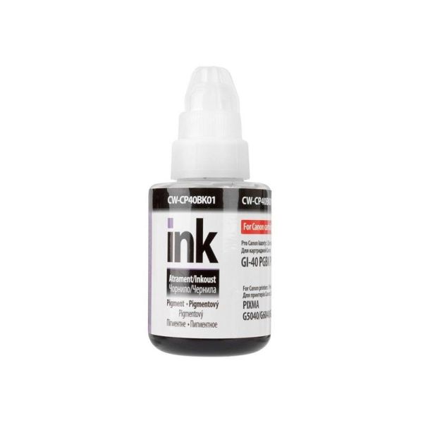 Чорнило ColorWay Canon GI-40 PIXMA GM2040/G5040/G604 (ColorWay-CP40BK01) Black Pigment, 135мл
