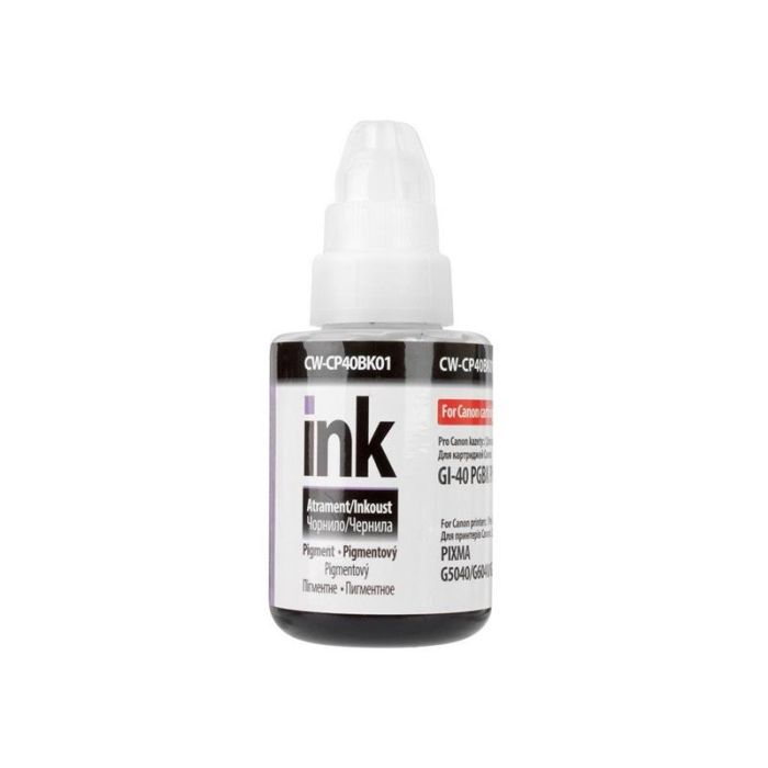 Чорнило ColorWay Canon GI-40 PIXMA GM2040/G5040/G604 (ColorWay-CP40BK01) Black Pigment, 135мл