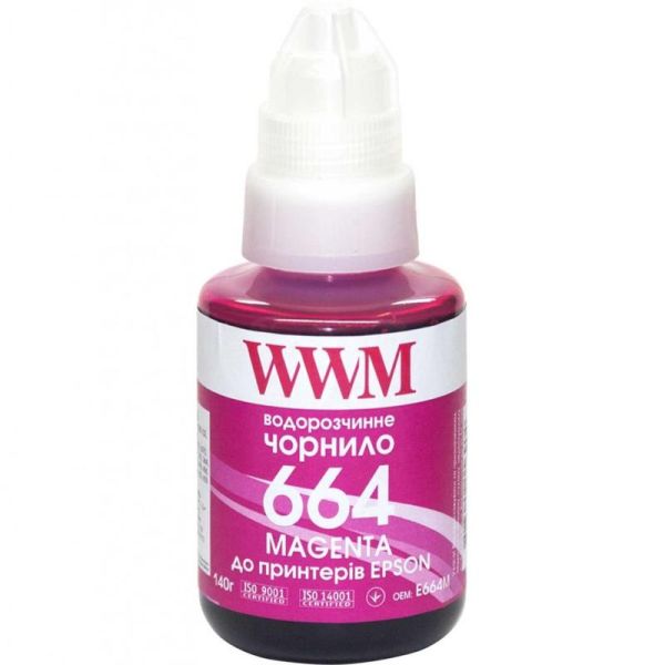 Чорнило WWM Epson L110/210/300 Magenta (E664M) 140г