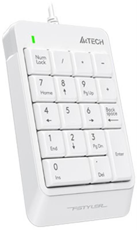 Цифровий клавiатурний блок A4Tech FK13P White