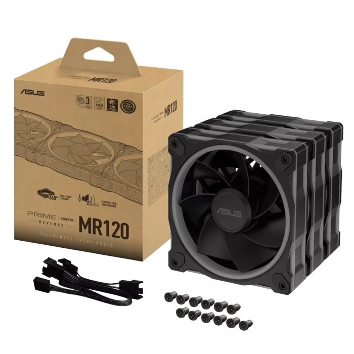 Вентилятор Asus Prime MR120 ARGB Reverse Black 3in1 (90DA00L0-B09020)