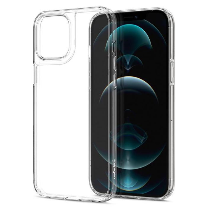 Чохол-накладка Spigen Quartz Hybrid для Apple iPhone 12 Pro Max Crystal Clear (ACS01621)