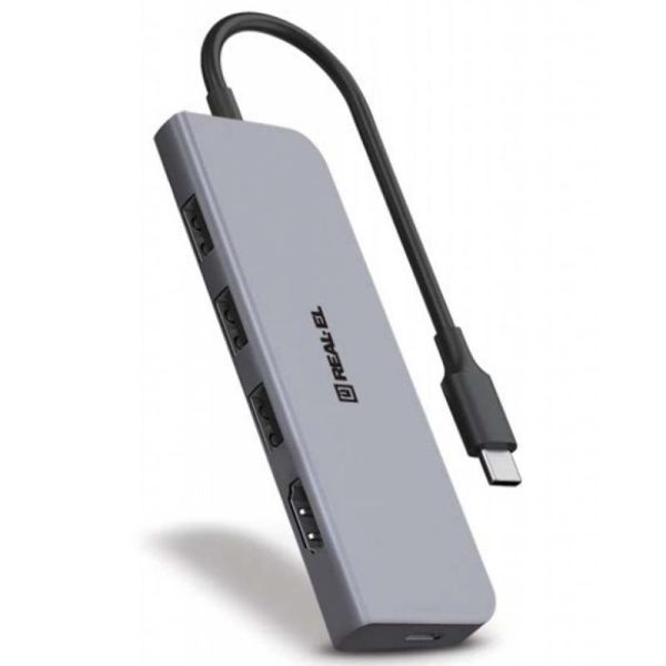 USB-хаб REAL-EL CQ-700 4 ports