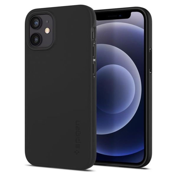 Чохол-накладка Spigen Thin Fit для Apple iPhone 12 Mini Black (ACS01739)