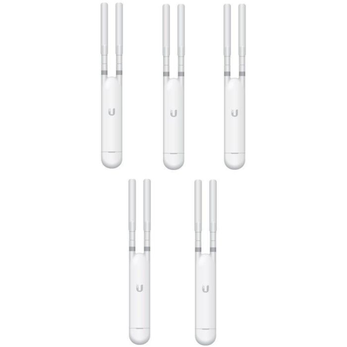 Точка доступу Ubiquiti UniFi UAP-AC-M-5 5-pack (AC1200, 2x2 MIMO, 1x10/100/1000 Mbps, PoE, MESH, без адаптерів живлення)