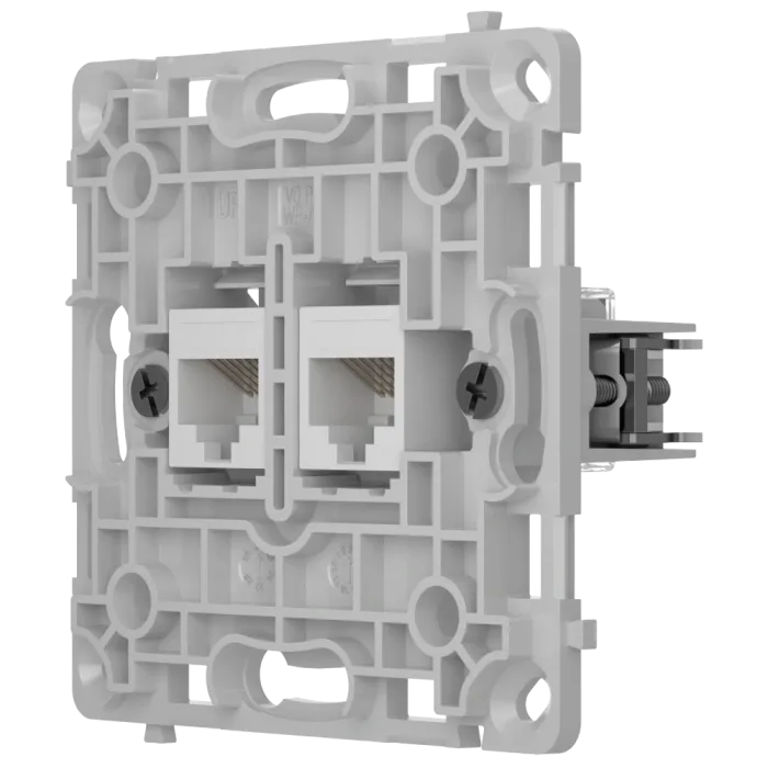 Ajax OutletCore (LAN) vertical white Механізм інтернет розетки
