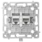 Ajax OutletCore (LAN) white Механізм інтернет розетки