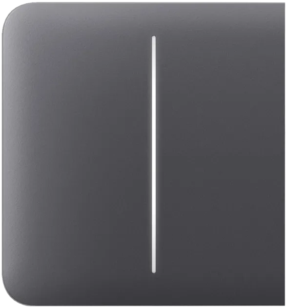 Ajax SideButton (2-gang) graphite Кнопка