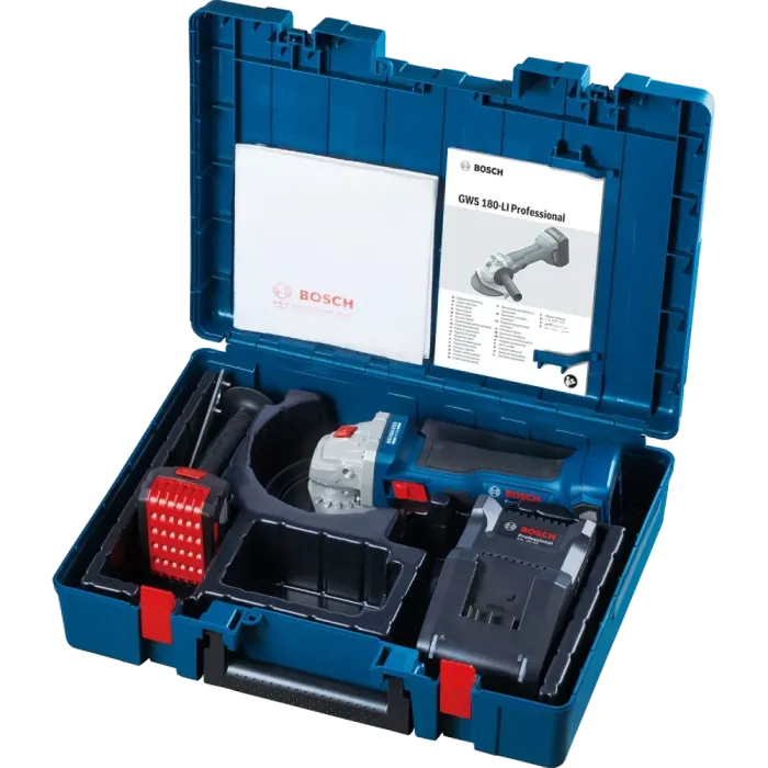 Bosch Professional GWS 180-LI (06019H9025) Акумуляторна кутова шліфувальна машина