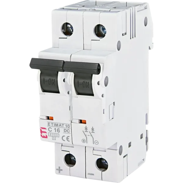 ЕТІ ETIMAT 10 DC 2p C 16A (6 kA) Автоматичний вимикач